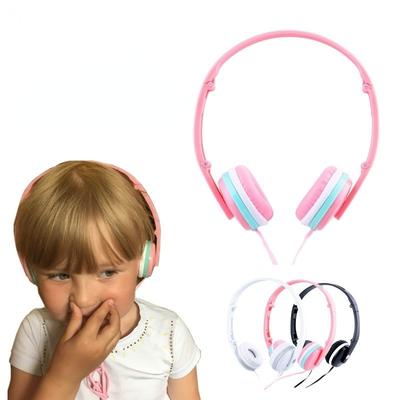 Girl Cute Color  Headphones Folding Headset Pink Headphones with MIC for Xiaomi Student Children Birthday Gifts