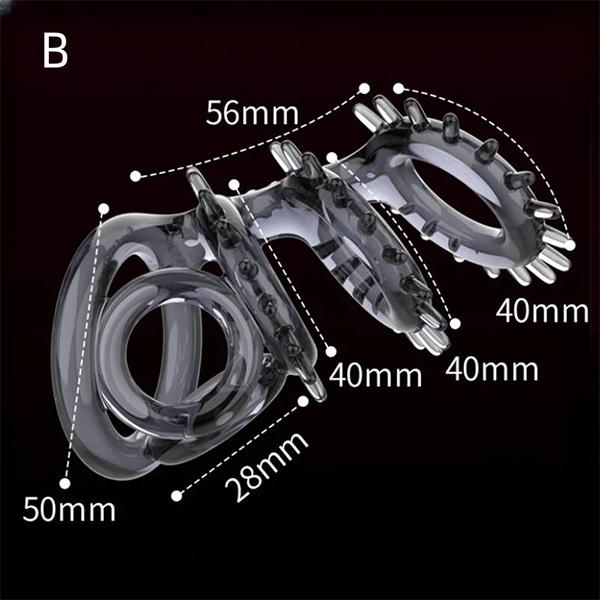 Male Cock Penis Rings Testis Bondage Delay Ejaculation Sex Toys For Men Couples Flirting Adult Games Soft Reusable