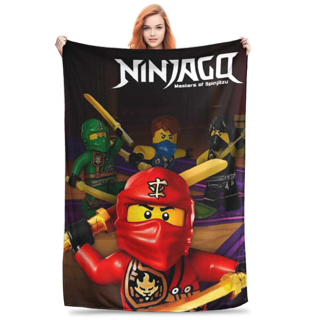 Ninjagos Blanket Cover  Flannel Throw Blankets Airplane Travel Decoration Ultra-Soft Warm Bedspreads