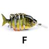 10cm Multi-jointed Bionic Plastic Lure, 14g Hard Bait for Mandarin Fish and Bass.