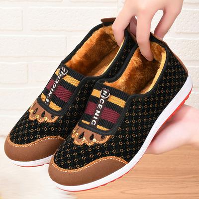 Women's Fleece Thickened Warm Shoes, Cold-proof and Wear-resistant Soft-soled Cotton Shoes