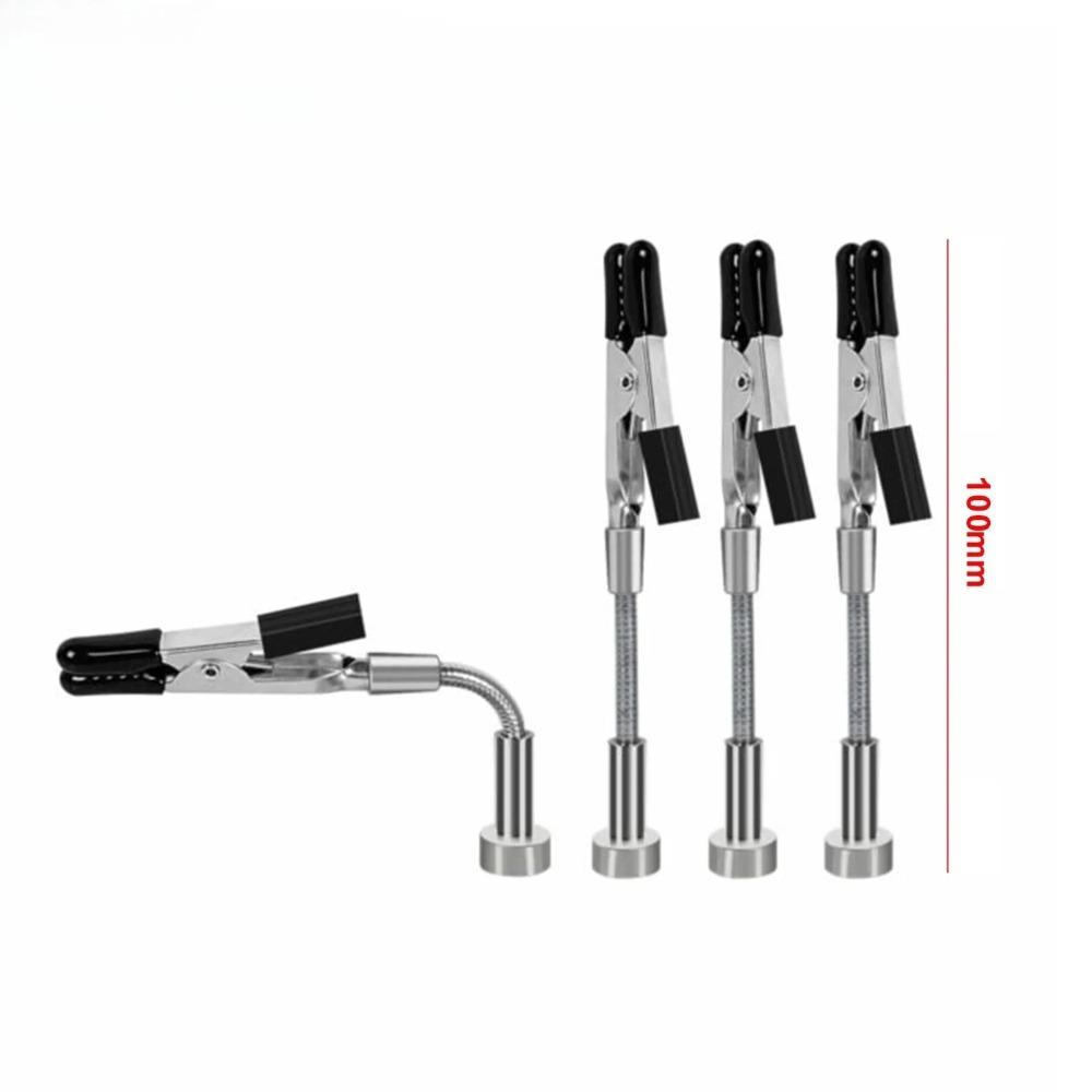 2Pcs/4Pcs Metal Soldering Helping Hands Flexible Adjustable Clamp Welding Assistant Magnetic Third Hand Soldering Work