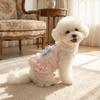 Korean Sweet Dog Princess Dress Lace Strap Dog Puff Skirt Pet Lace Dress  Outdoors Activities
