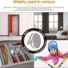 2/4/6pcs Foam Door Window Sealing Strip Weather Strip Self-Adhesive Soundproof Windproof Dustproof Draught Excluder Insulation