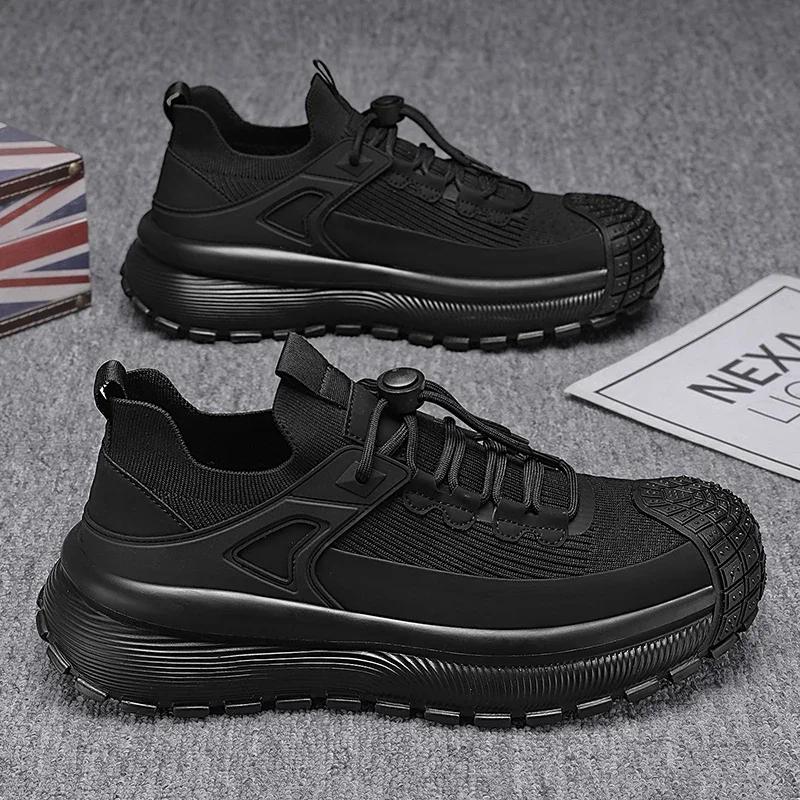 2025 New Leisure Sports Flying Woven Breathable Men's Shoes Casual Comfortable Walking Shoes