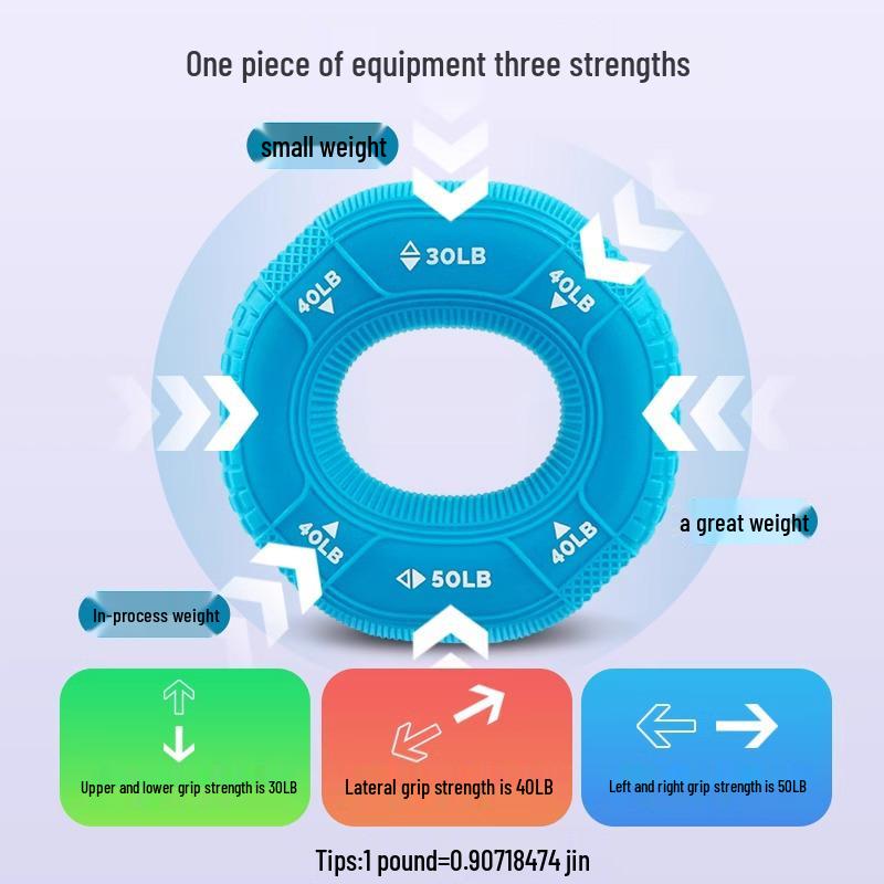 Silicone Grip Ring Hand & Finger Strength Trainer for Men