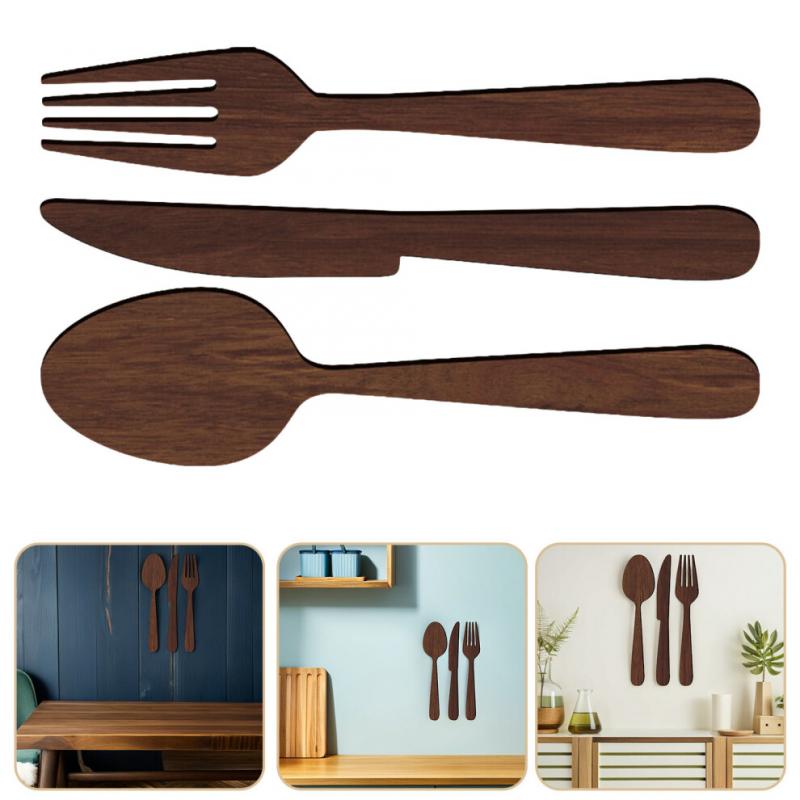 1Sets Rustikale Küchen-Wandkunst Aus Holz In Für Zuhause