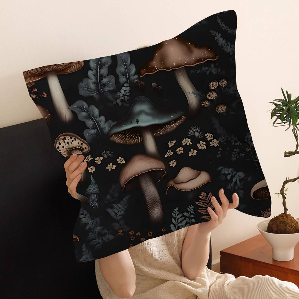 Hot Selling Squirrel Mushroom Cushion Cover Decorative Pillow Sofa Home Decor Case Pillow Cases