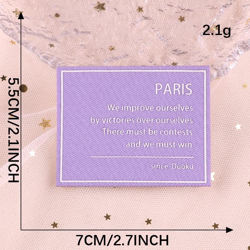 Hole Repair Sticker Accessories Offset Printing Flower Cloth Label Self-Adhesive Leather Jacket Down Jacket Patch Sticker English Letter Cloth Sticker