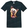 Dog Portrait T Shirt Colorful Dog Art W/ Cute Dog Breeds Tee