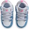 New Jordan 1 Low top Toddler Shoes White Blue Infant And Toddler HQ2002-400