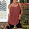 Women's Summer Casual Tank Top Lightweight Sleeveless Scoop Neck Relaxed Fit Camisole Stretchy Fabric Soft Material for Outdoor Indoor Wear