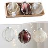 3 Boxes Of Christmas Tree Hanging Decoration Ornaments 8cm Shatterproof Plastic Balls For Holiday Home And Party Decor