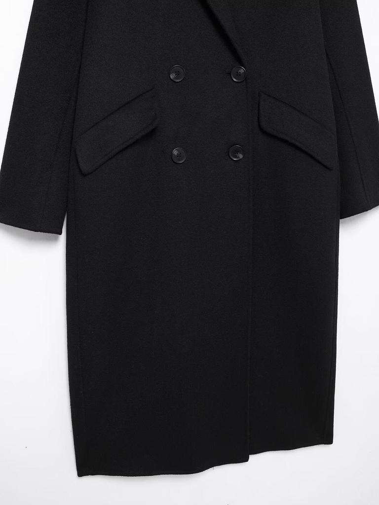 2024 Winter Women's European & American Double-Breasted Loose Fashion Overcoat