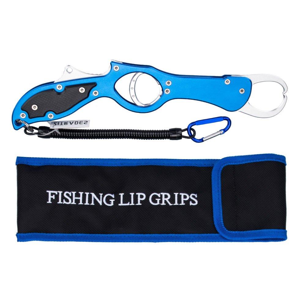 Zitrades Fish Fish Fish Aluminum Ultra with Safety Rope Grip, Catcher, Grabber, Alloy, Lightweight, (Blue)