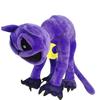 Peluche Gatto Viola Sorridente da 30 cm Morbido Peluche Bambola Gatto Carino Decorazione Regalo di Compleanno Per Bambini