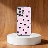 Custodia per Telefono a Pois alla Moda per Samsung S25,S24,S21,S22,S23,S30,Ultra,S20,Plus,Fe,Note,10,9,5G Cover Nera