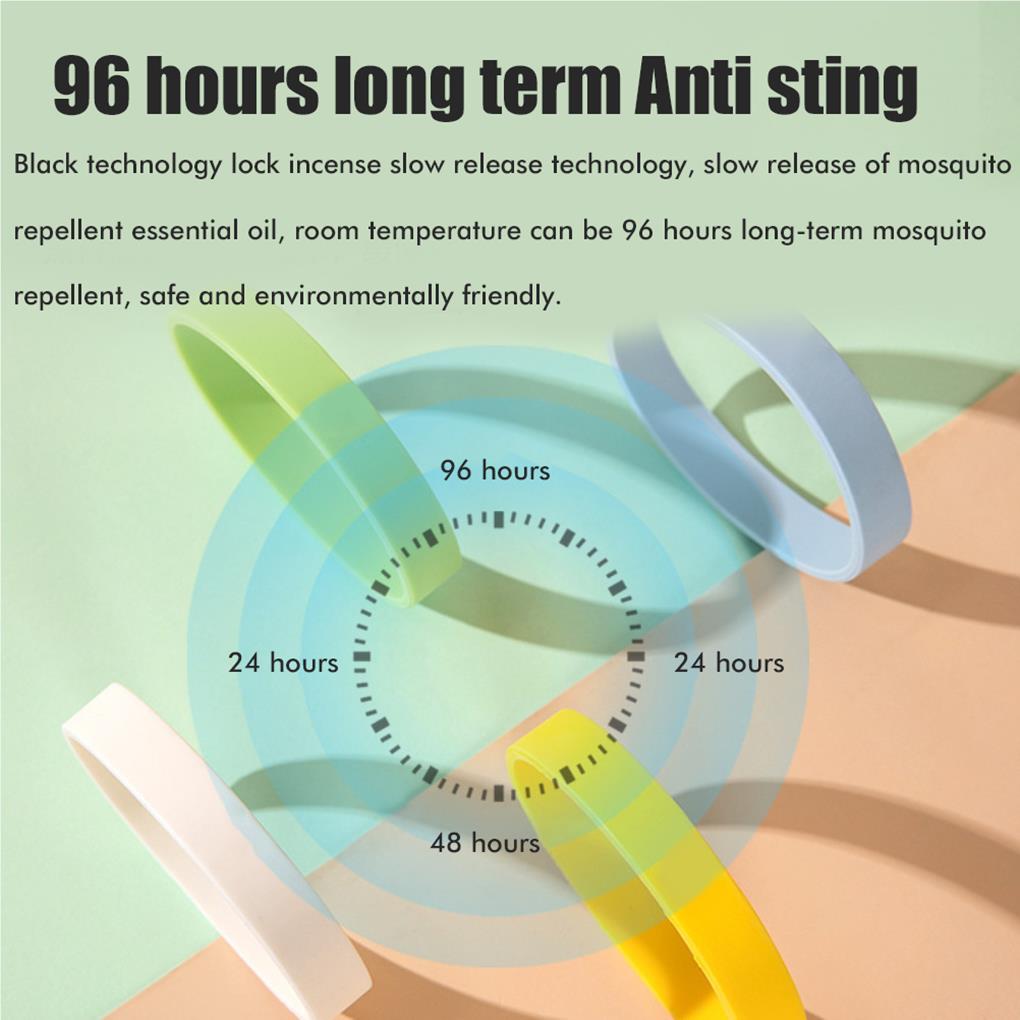 4X Mosquito Ring Silicone Bracelet Baby Supplies Indoor Fine Workmanship Adjustable Smooth Surface Sweet Gift Summer