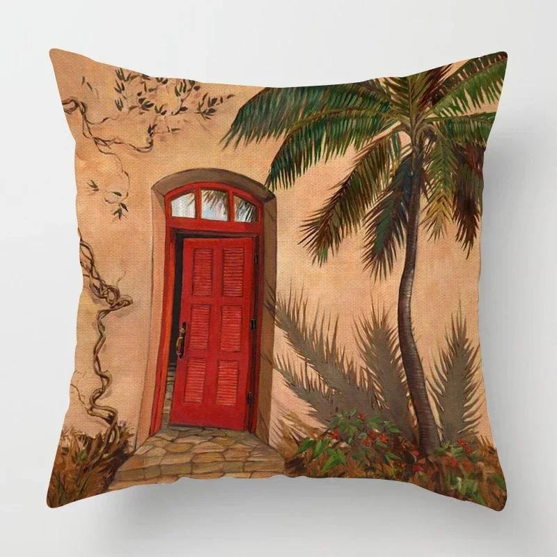 Autumn Home Decoration Throwing Pillow Case Sofa Cushion Cover  Ocean Elements Living Room Aesthetics