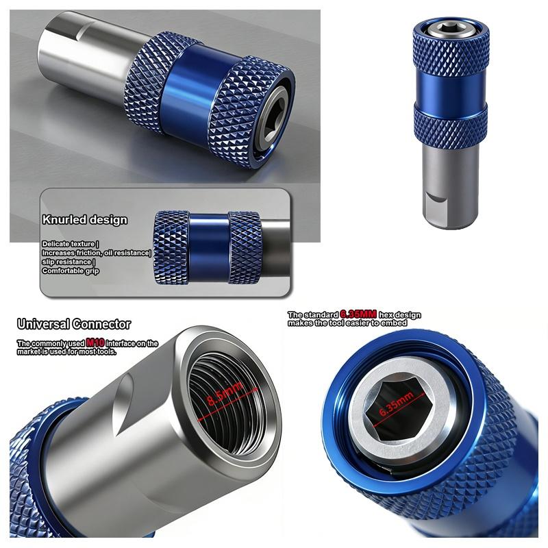 Universal Magnetic Screwdriver M10 Interface Head Bit Holder Metal Magnetizer Steel Sleeve Power Tool Position Ring Accessory