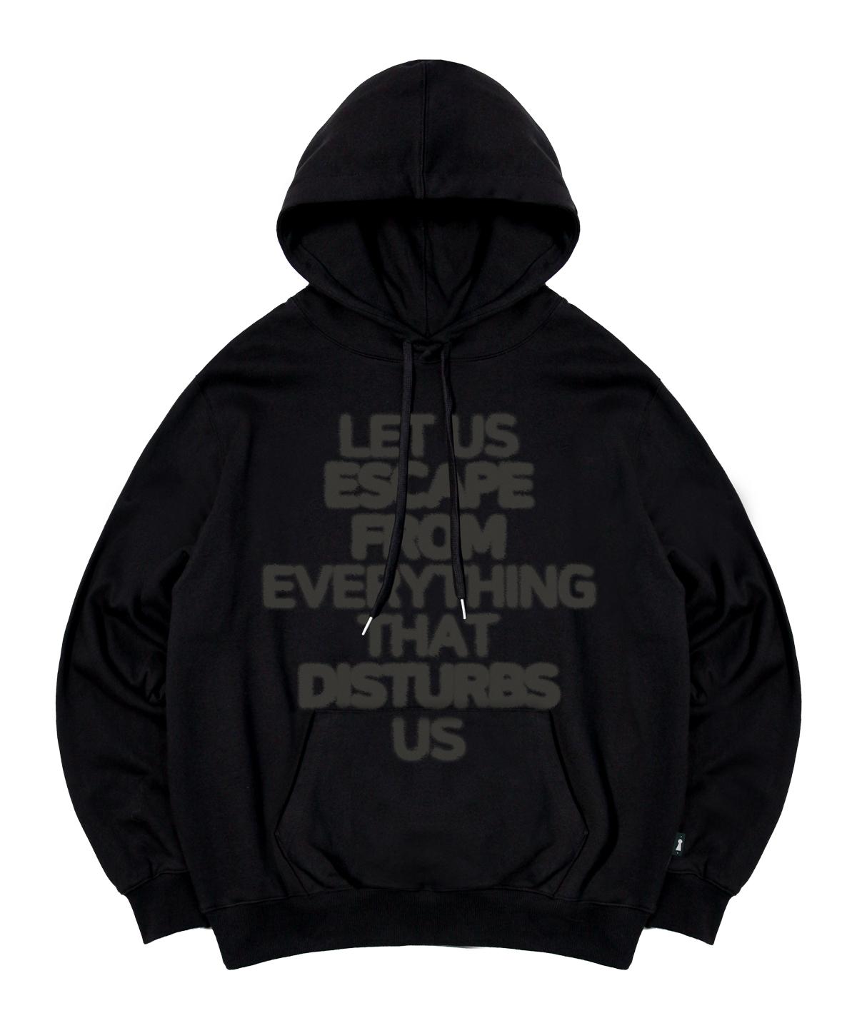 Escape From About Us Print Hoodie Black M