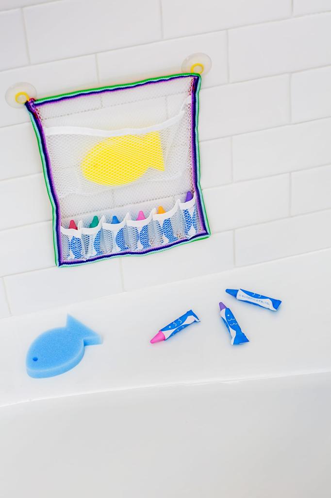 Kitpas Nippon Rikagaku Kitpas Four Bath Storage Net Blue Set, Sponge, FBNS-BU