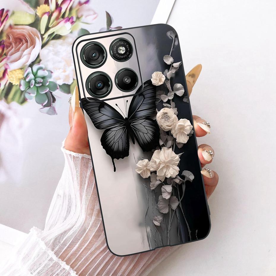 Fashion Letter Phone Case For Motorola Moto G17 G17Power Back Cover For MOTO G 17 G17 Power XT2623-2 Soft Black Silicone Cases