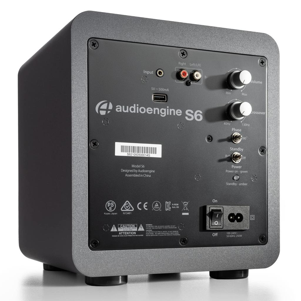 S6 Compact Powered Subwoofer Maximum Output 210W ]Audioengine