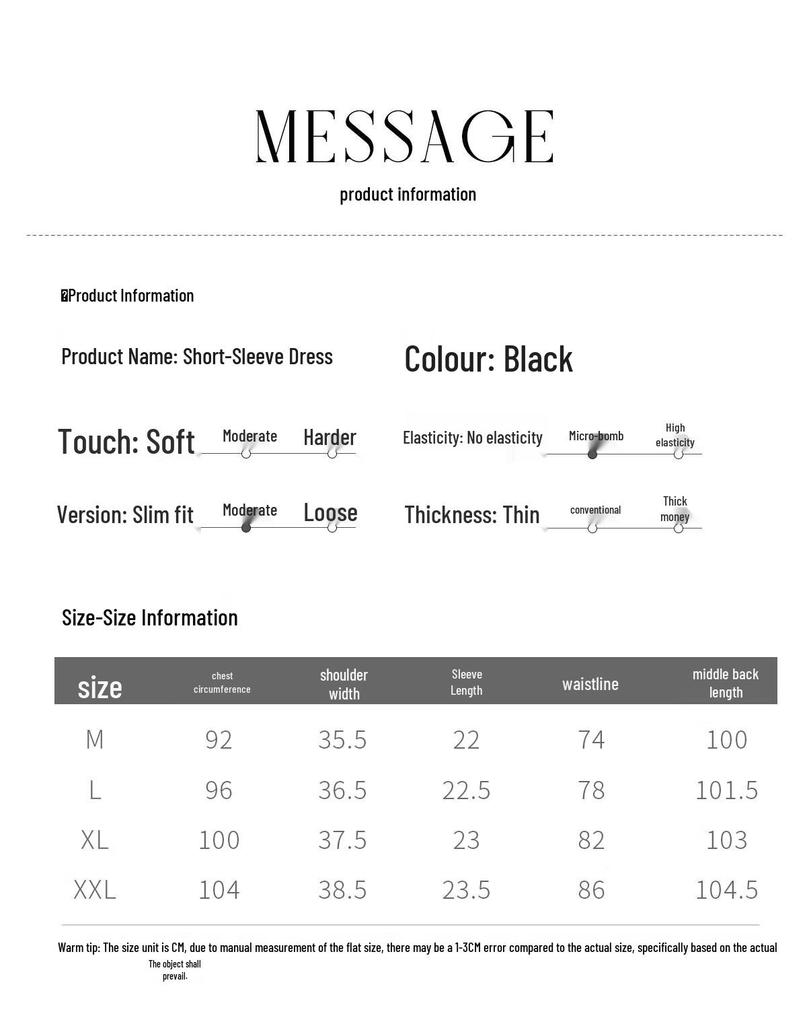 Yuzhaolin Women's French Style V-Neck Pleated A-Line Dress