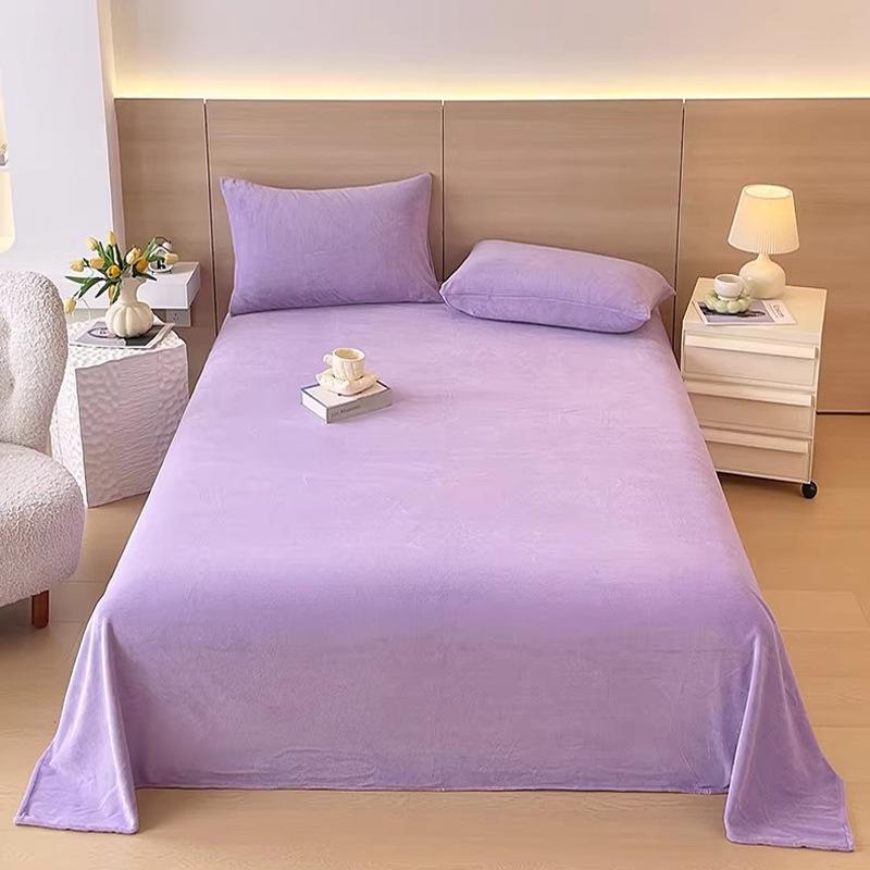 Cozy Fleece Duvet Cover for Autumn/Winter - Warm, Velvet, Thickened, Solid Color (200x230x250cm)
