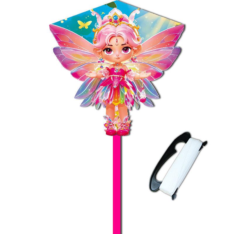 Butterfly Kite With Polyester Material And Glassfiber Frame For Kids Outdoor Play 0.86m розовый