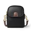 Head Layer Cowhide Women's Bag, Mobile Phone Bag, Women's Genuine Leather Crossbody Bag, Fashionable Multi Compartment Shoulder Bag
