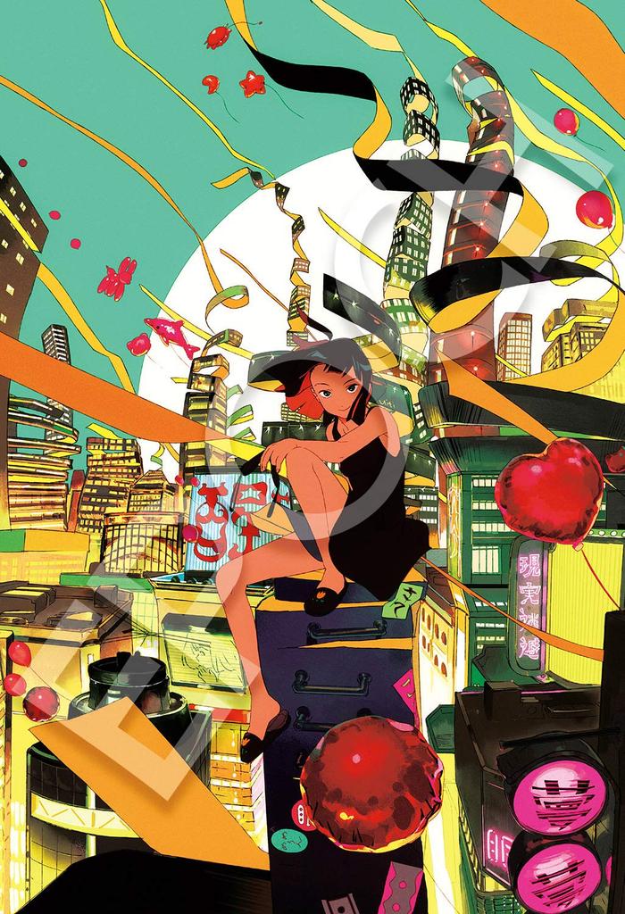 Epoch Jigsaw Ukigumo Dream Girl with and Score Ticket 300-piece Puzzle, Illustration/Art, Uichi (26x38cm), 26-351s, Glue, Spatula,