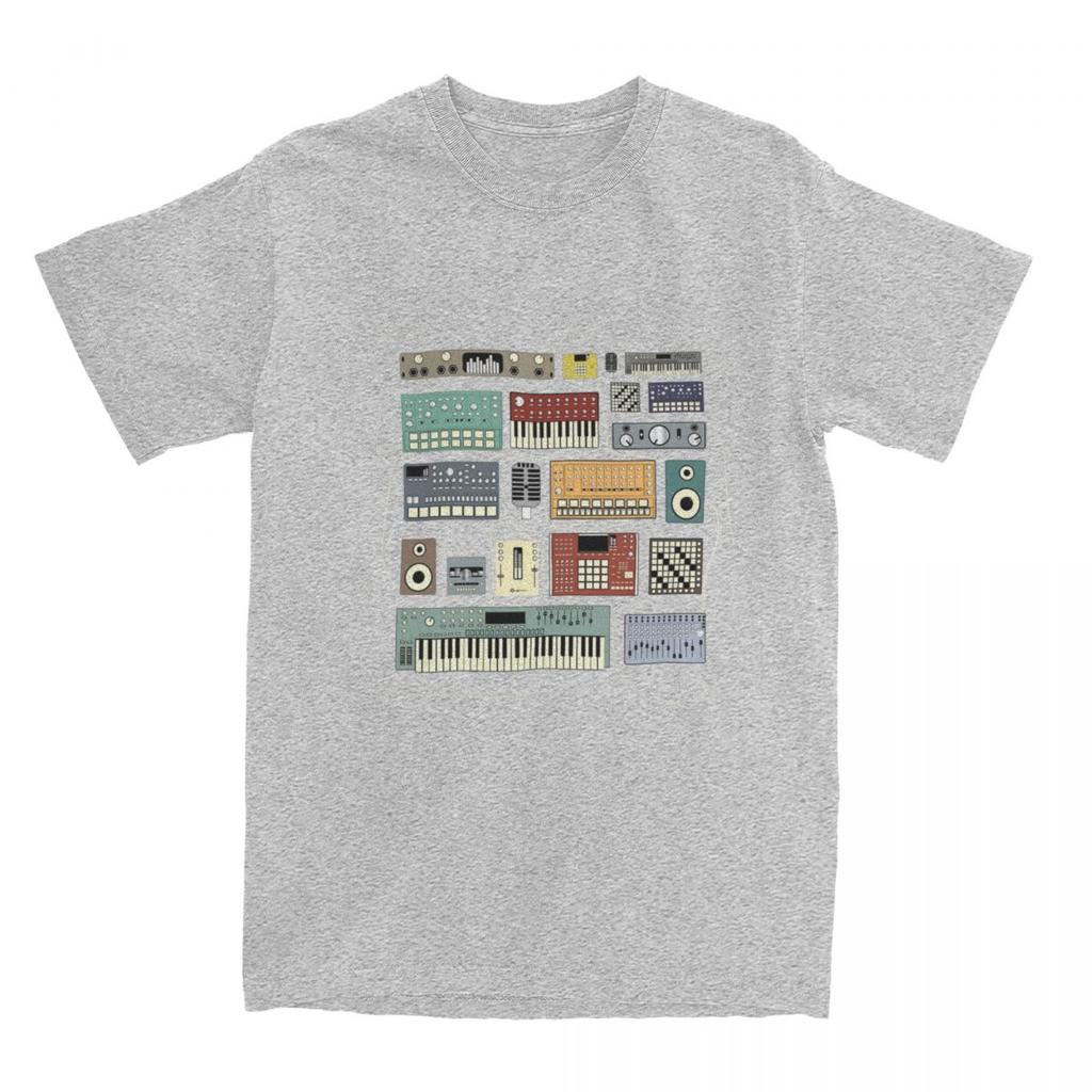 Musician Synthesizer Drum Machine Dj Apparel Shirt Men Women 808 909 606 303 Electronic Music Novelty 100% Cotton Summer Tees