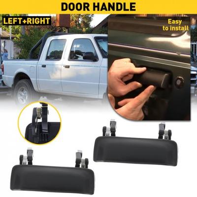 2x Outside Door Exterior Handle Left+Right Front for 2002-2009 Mazda B2300 Base