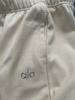 Now Alo Straight-Leg Sweatpants: Unisex Pure Cotton Terry Cloth, Simple Logo, Casual Sportswear.