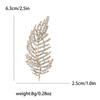 Temperament Exquisite Alloy Rhinestone Leaf Brooch High-End Women'S Suit Coat Corsage Jewelry Pin