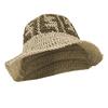 Handcrafted Crochet Fisherman Hat Embroidered Letters Wide Brim Foldable Breathable Straw Sun Hat For Beach Vacation Outdoor Activities
