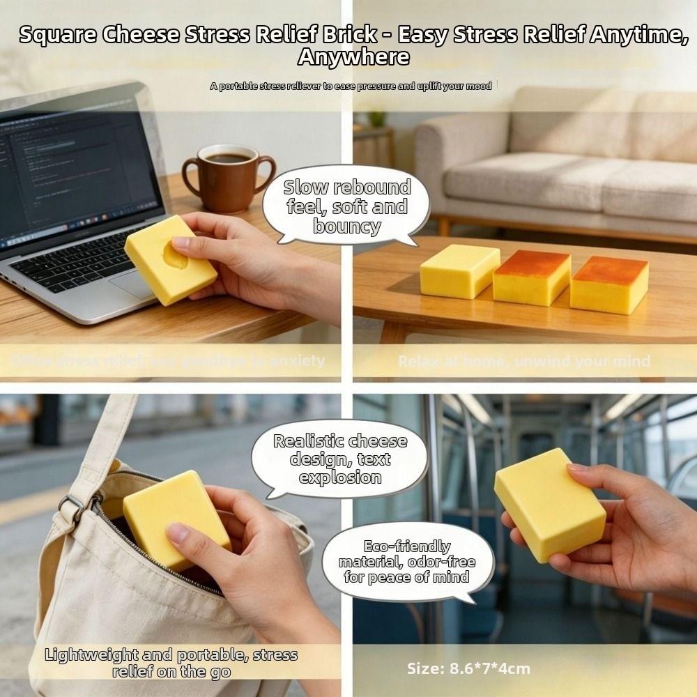 Creative Butter Cookies Slow Rebound Toys Moist Feel Butter Cookies Pinch Toy  Hand Relaxing
