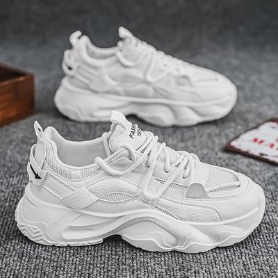 Ανδρικά παπούτσια άνοιξης νέα αναπνέοντα παπούτσια πλέγμα ανδρική τάση ευέλικτα αθλητικά παπούτσια πλατφόρμα casual άνδρες