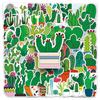 50 Cactus-Themed Graffiti Stickers for Notebooks, Scooters, and Water Cups
