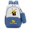 Pokemon Cartoon Printed Backpack Pencil Bag Elementary School Student Junior School Bag Backpack
