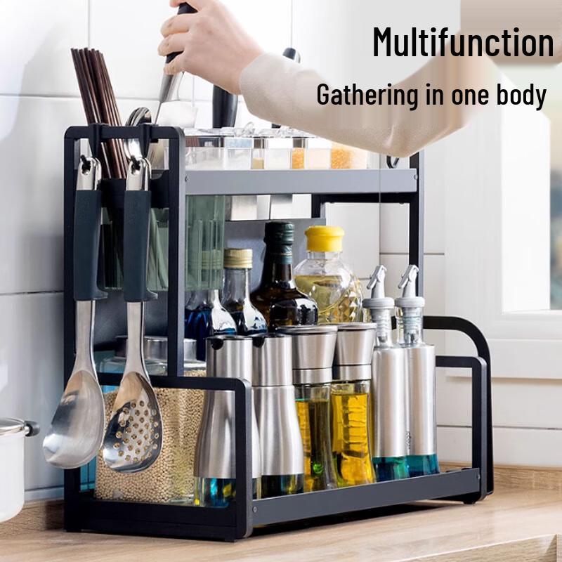 Multi-functional Kitchen Countertop Storage Rack