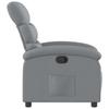 Relaxation Armchair Light Grey Fabric