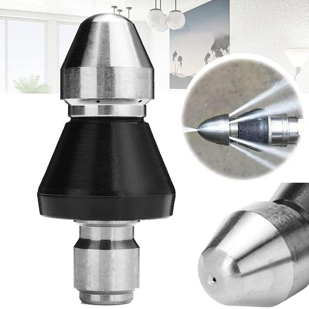 sewer cleaning tool, high-pressure nozzle with 1 front and 6 rear nozzles, 1 pc.