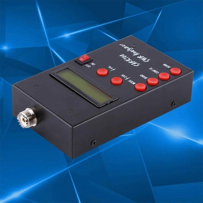 SARK100 Antenna Analyzer Meter 1-60Mhz Shortwave SWR Antenna Analyzer With 1.0 To 9.99 SWR Usable Measurement Range