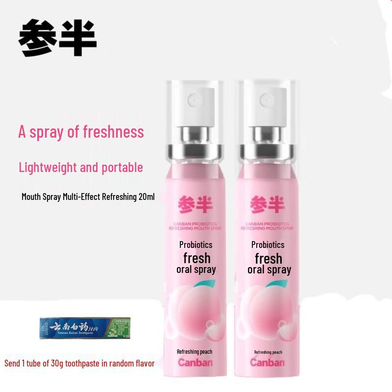 Кан Бан Пробиотик Освежающий Персиковый Спрей для Полости Рта