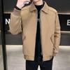 % White Duck Down Fake Two-piece Down Jacket Men's Winter Retro Loose Lapel Casual Jacket Men's