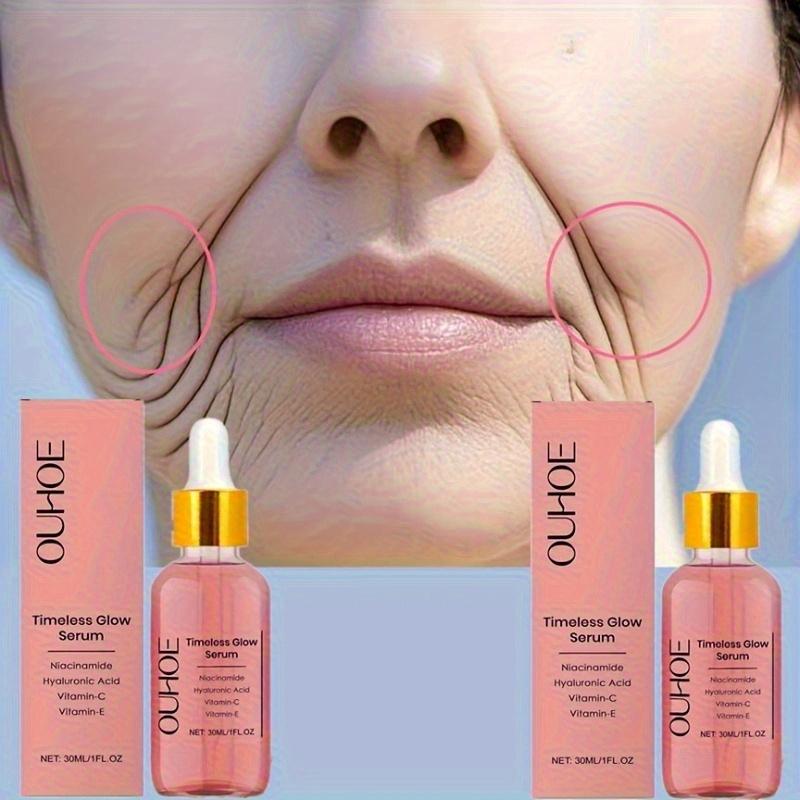 Hyaluronic Acid Firming Serum Moisturizing Fade Fine Lines Wrinkle Smoothing Even Skin Tone Brightening Facial Care Essence