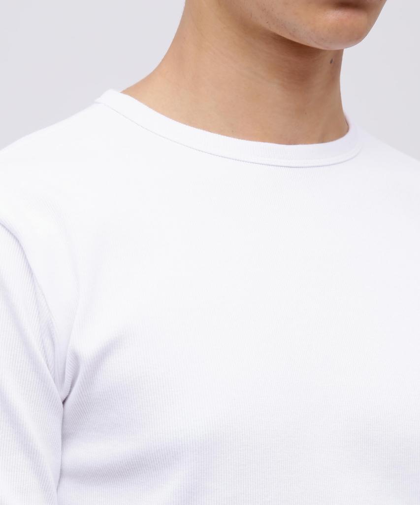AVIREX DAILY RIB CREWNECK TEE 6143502 Men's S White